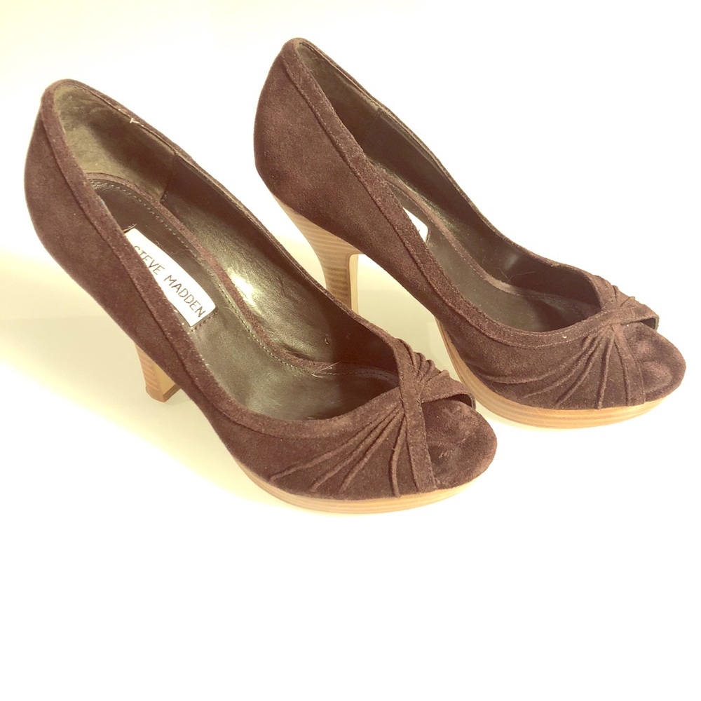 Steve Madden Pawla Brown Suede heels